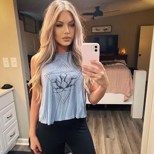 Carbon Copy - Light Blue Top